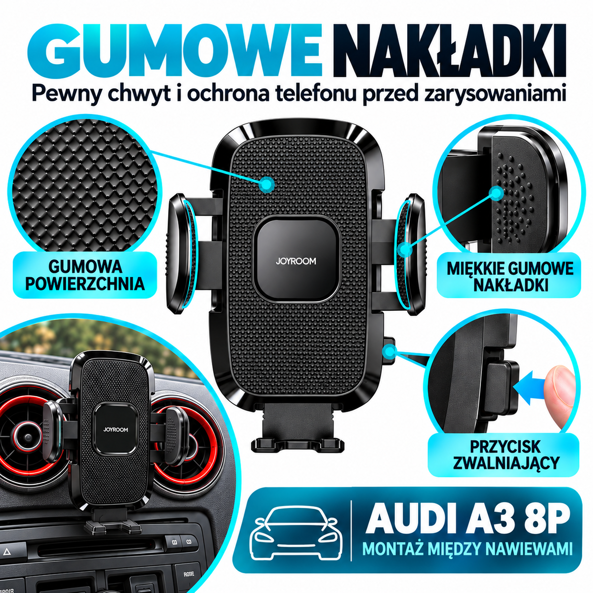 Uchwyt na telefon – Audi A3 8P